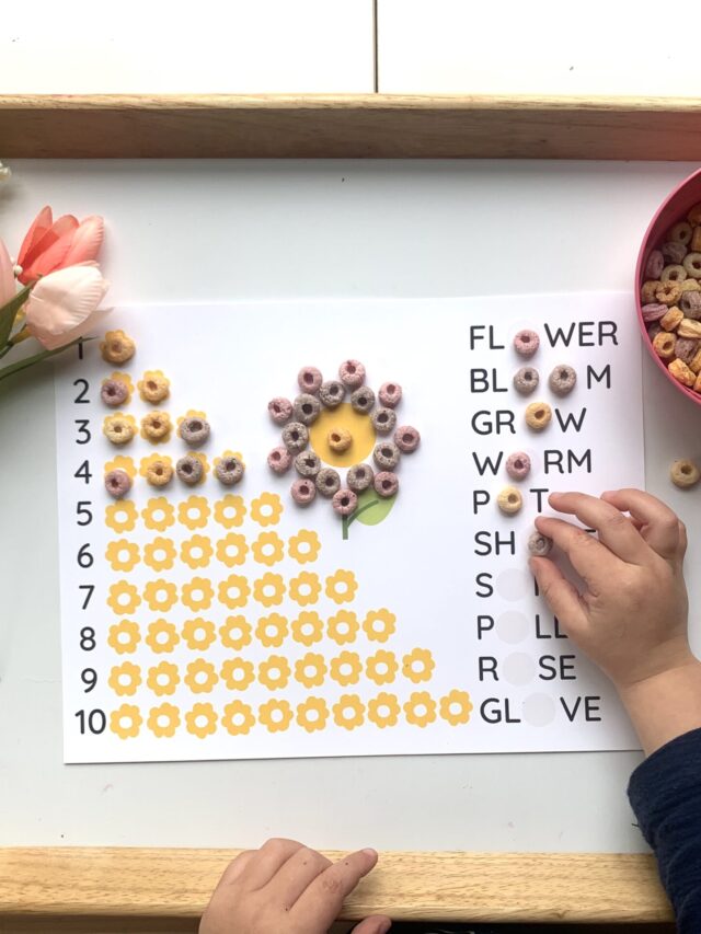 Cheerio placemat cereal free printable snacktivity