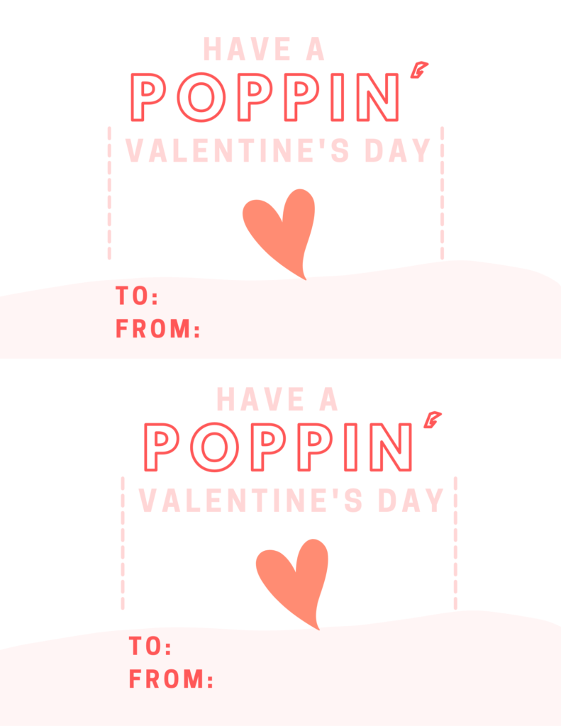 Pop It Free Printable Valentines for Kids! ⋆ Brite and Bubbly